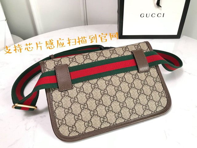 Gucci腰包 493930 古馳GUCCI新款腰包系列 晶片版 古奇虎頭腰包 男女同款  gqy3955